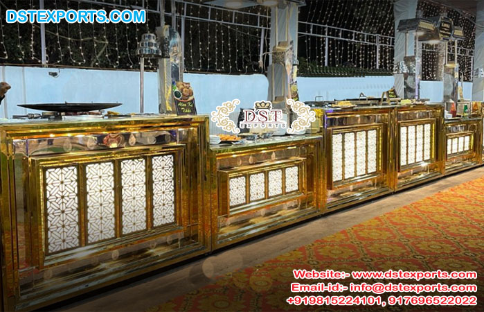 Indian Wedding Food Stall Counters