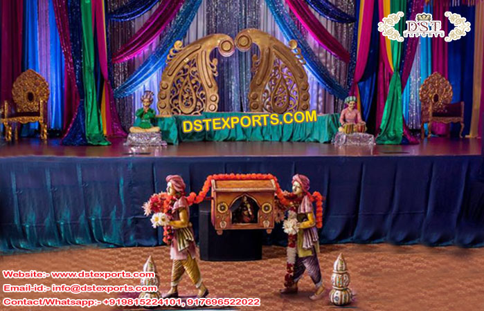 Traditional Rajasthani Wedding Mehandi Stage