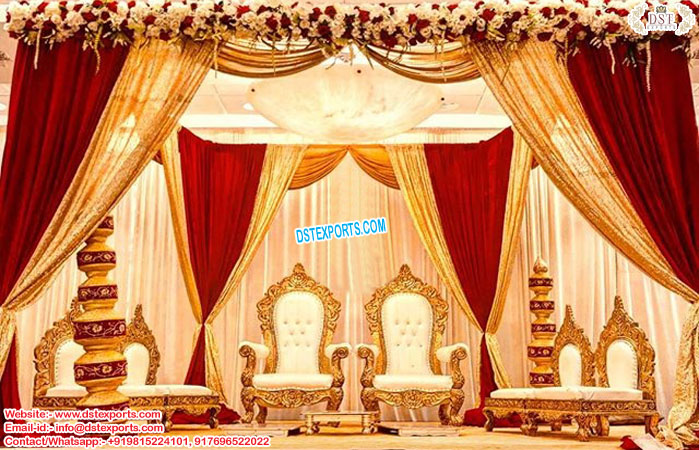 Latest Indian Wedding Mandap Vidhi Chairs