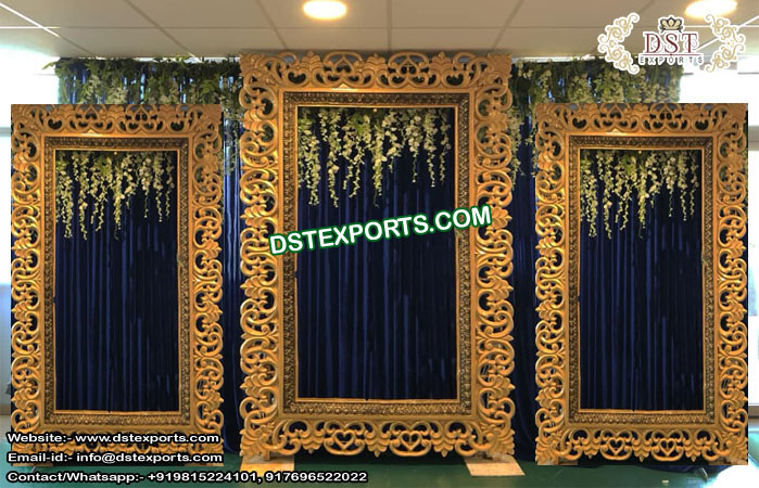 Glorious Wedding Stage Golden Back-Frames/Panels