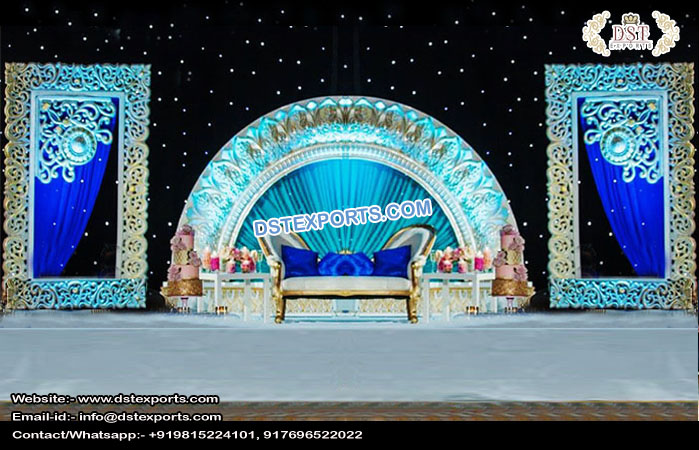 Eminent Wedding Stage Half Moon Frame