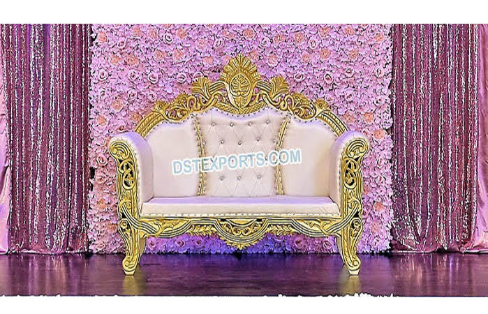 Luxury High Back Wedding Loveseat Couch