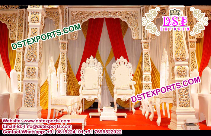 Bollywood Style Wedding Mandap Chairs Set