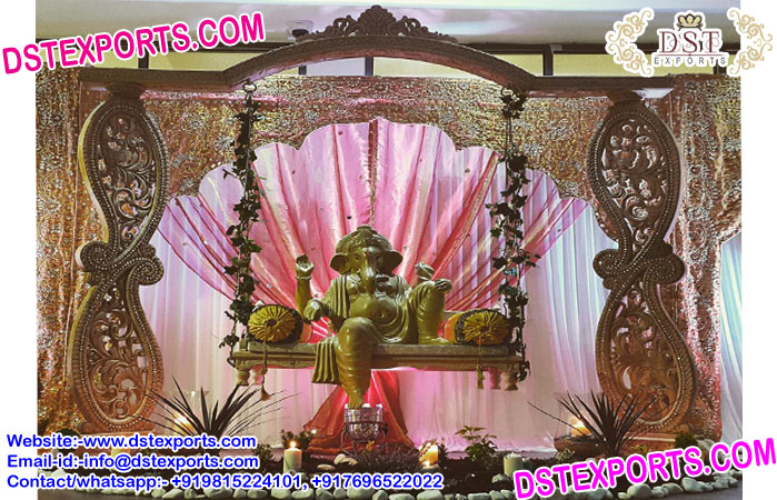 Wedding Decoration With Ganesha on Swing