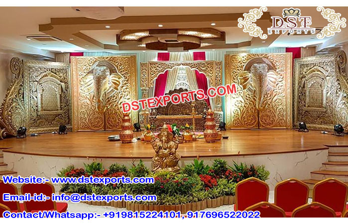 Royal South Indian Wedding Stage Decor