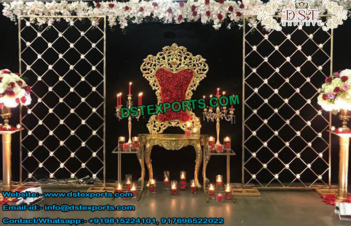 Prominent Designed Wedding Candle Wall