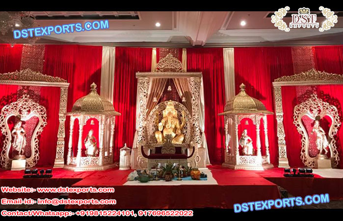 Traditional Hindu Wedding Stage Set