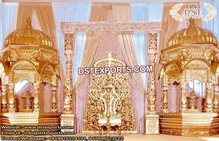 Majestic Maharaja Wedding Stage Setup