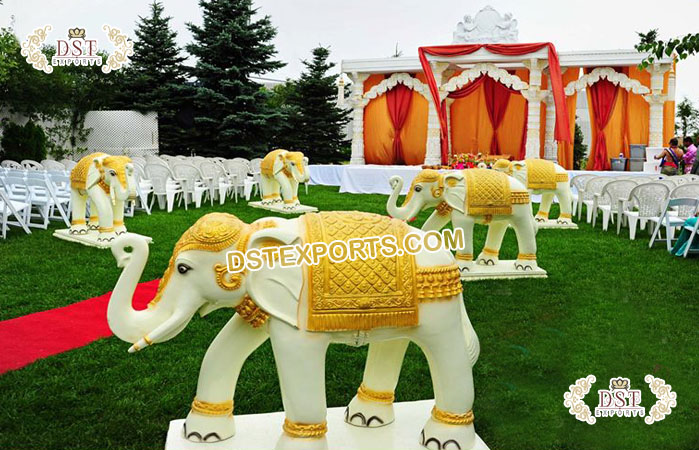 Wedding Entrance FRP Elephant Statues