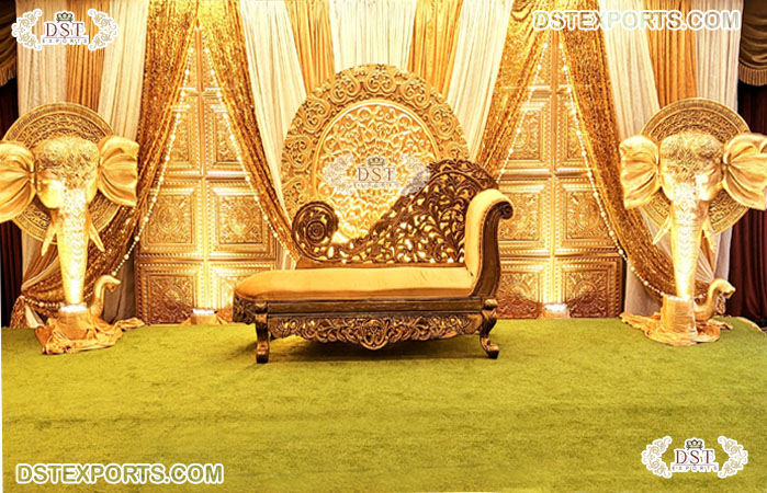 Traditional Malay Wedding Decor Golden Stage