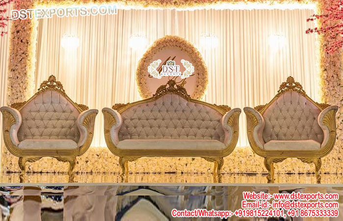 Western Wedding Stage Decor Sofa Set