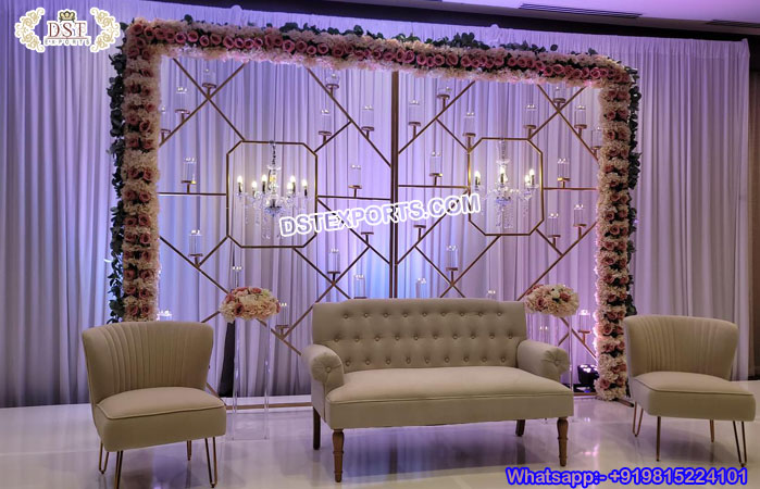Buy Elegant Candle Backdrop for Wedding Stage