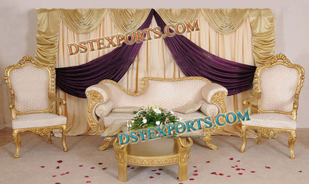 Muslim Wedding Golden Furniture