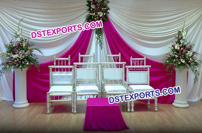 Indian Wedding Wooden Sankheda Chairs