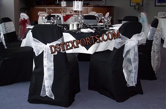 WEDDING BLACK CHAIR COVER