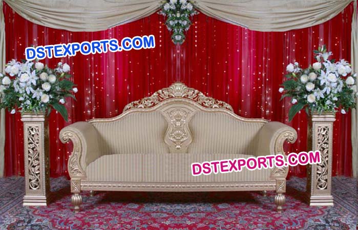 New Wedding Golden Love Two Seater