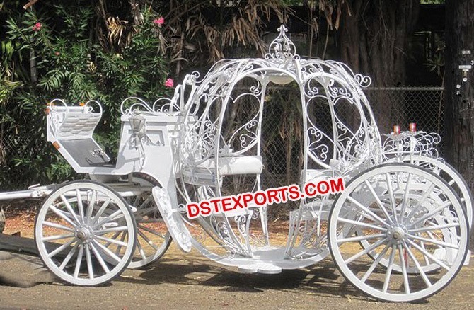 New Cinderella Horse Drawn Carriage For Wedding