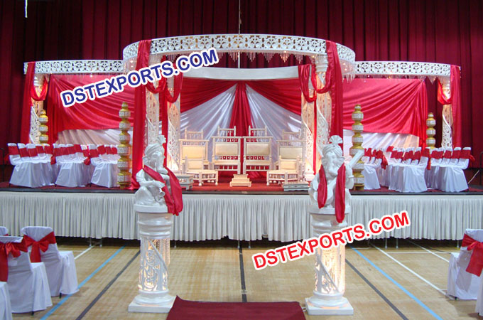 Indian Wedding Fiber Crystal Mandap