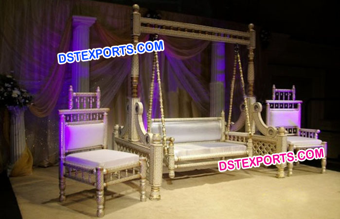 Indian Wedding Sankheda Swing with Chairs