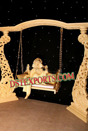 WEDDING  GOLDEN  CARVED JHULA