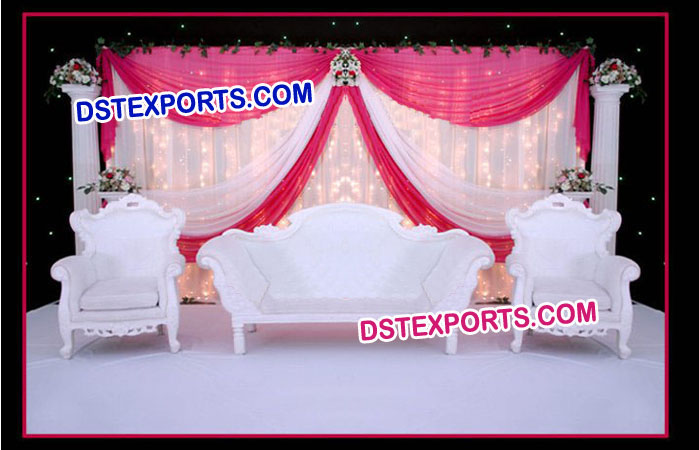 Wedding White Elegant Sofa Set