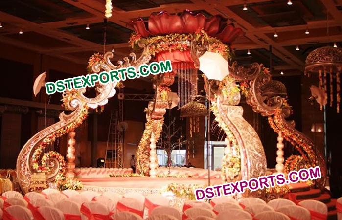 Lotus Fiber Wedding Mandap