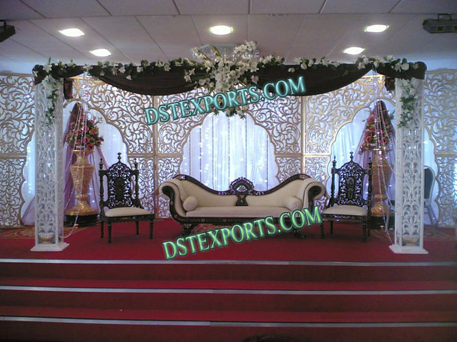 MUSLIM WEDDING CARVED BACKDROP