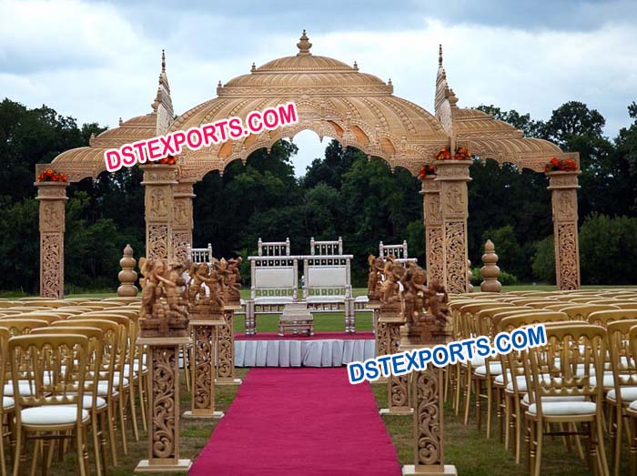 Indian Wedding Fiber Temple Mandap