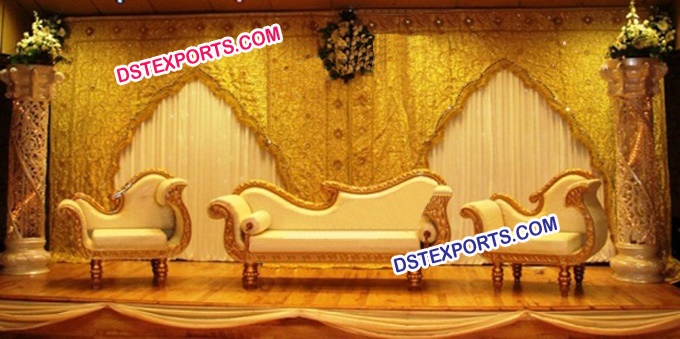 Asian Wedding Stylish Gold Furniture