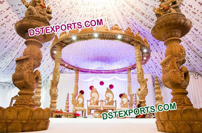 Indian Wedding Wooden Mandap