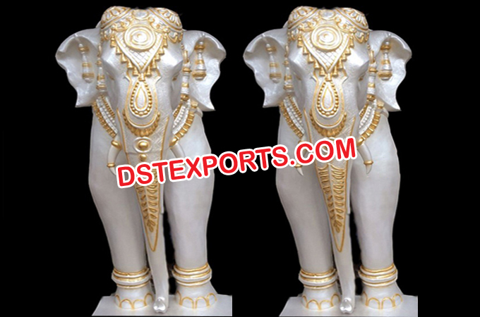 Royal Indian Wedding Elephant Statue