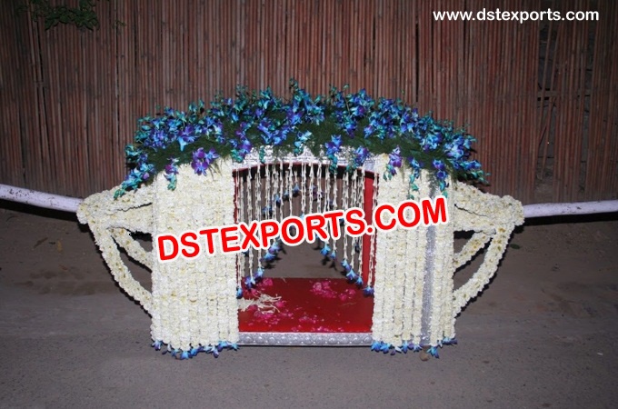 Indian Wedding Flower Decorated Palki