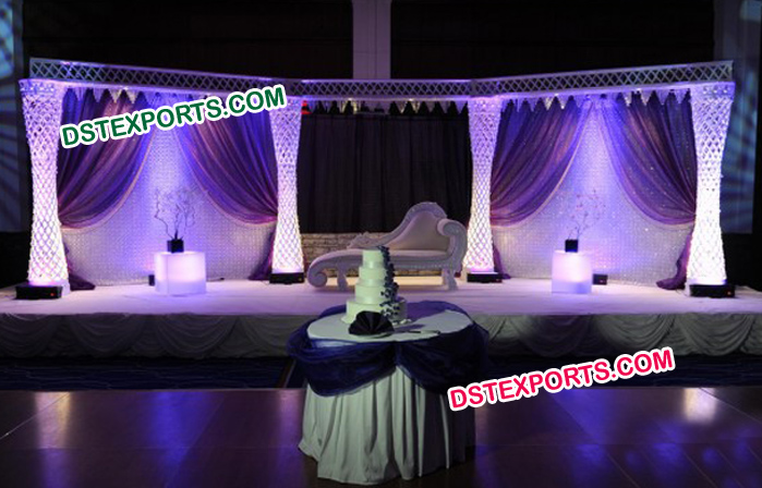 Latest Design Crystal Wedding Stage