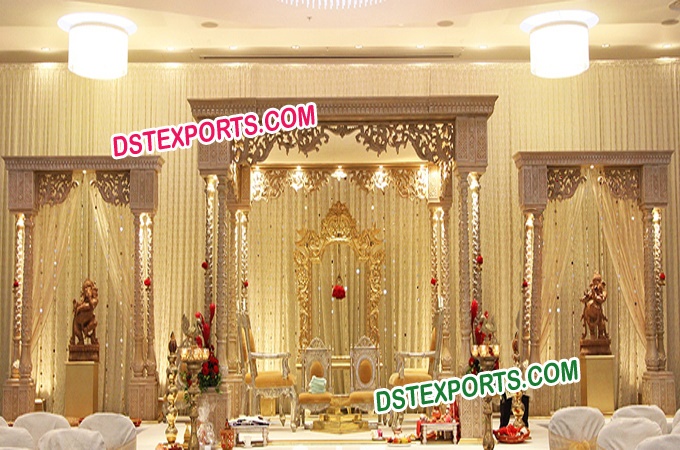 Wedding Rajasthani Wooden Carved Mandap