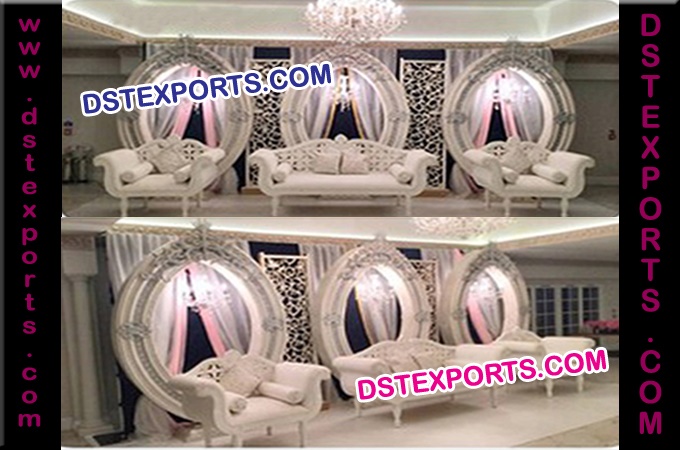 Asian Wedding Designer Oval Backdrop Panels