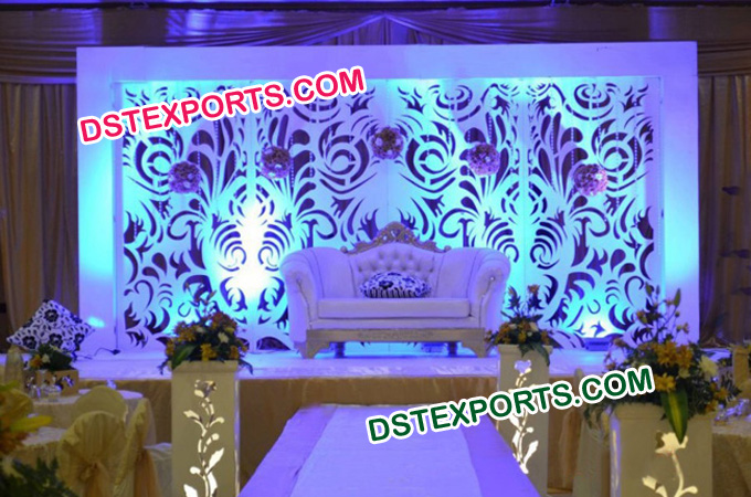 Latest Wedding Stage Backdrop Frame Decoration