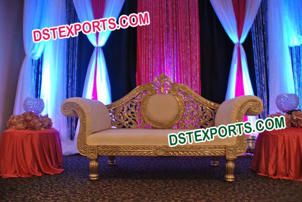 INDIAN WEDDING GOLDEN LOVE SEATER