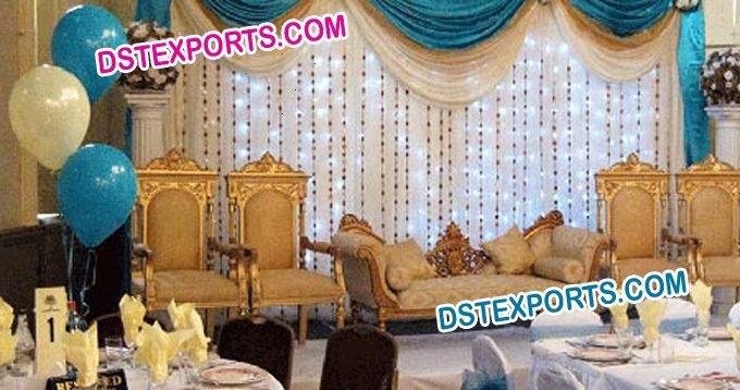 WEDDING GOLD FURNITURE SET