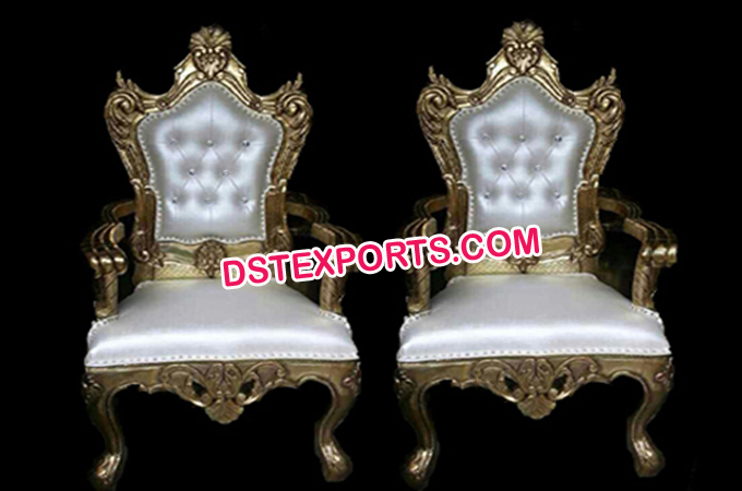 Asian Wedding Gold Metal Chair