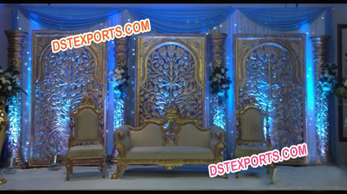 Beautiful Asian Wedding Event Stage Set