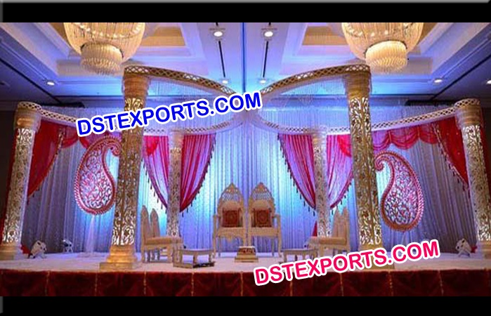 Wedding Golden Butterfly Mandap