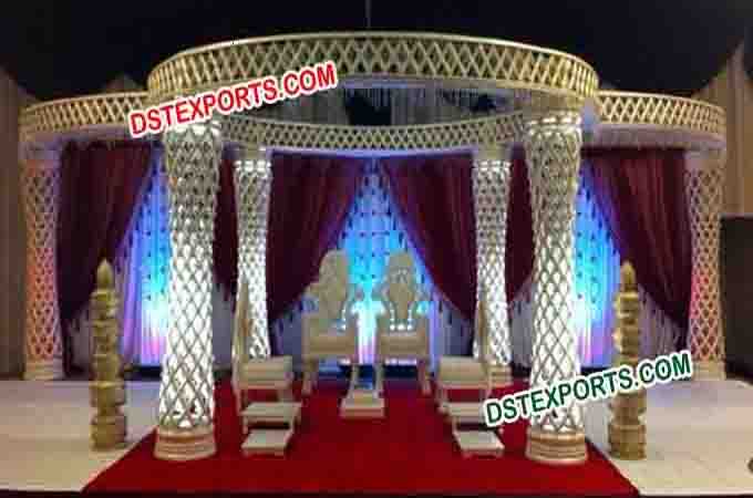 Wedding Crystal Mandap With Led Lights