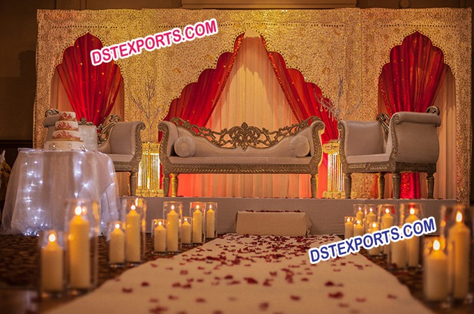 Indian Wedding Embrodried Arch Gate Backdrops