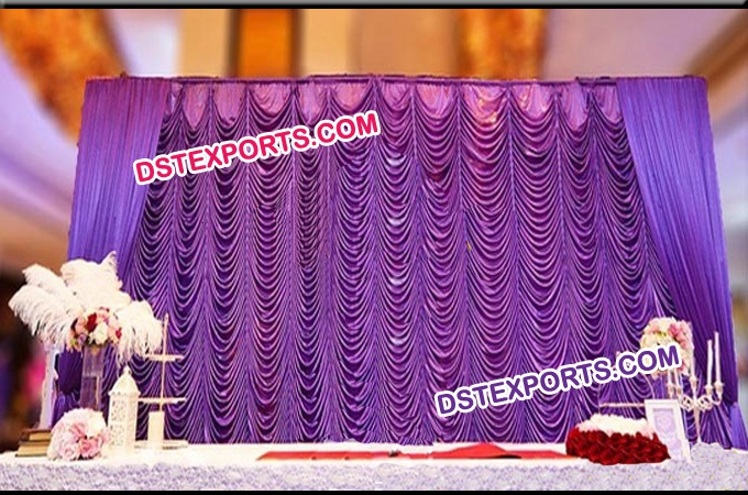 Wedding Elegent Mandap Stage Backdrop Curtain