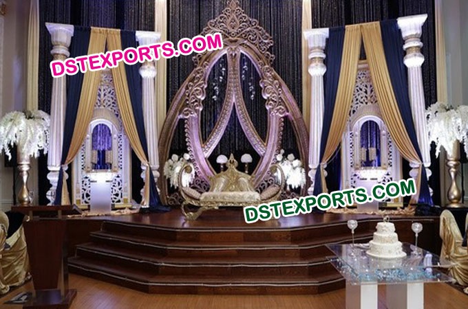 Royal Asian Wedding Stage Decorations