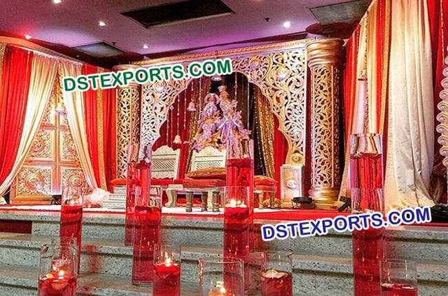 Mughal Decor For Wedding Reception Stage
