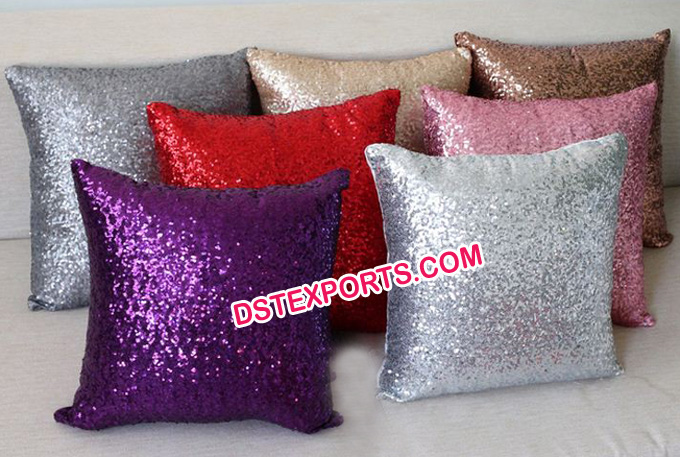 Wedding Cushions Sequin Pillow Covers