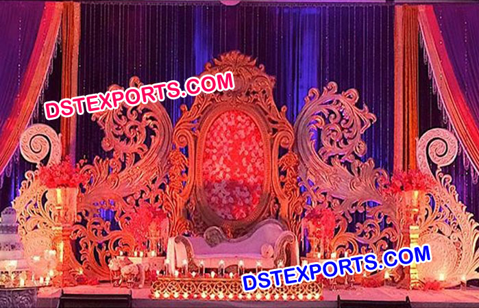 Bollywood Wedding Stage Backdrop Frame Set