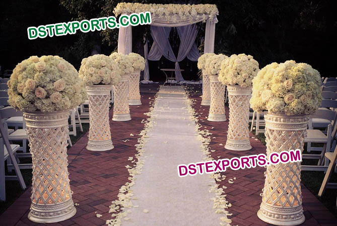 Wedding Aisle Decoration Crystal Pillars
