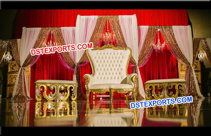 Asian Wedding Reception Throne Chair